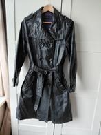 Echt leren trenchcoat - paarse voering, Ophalen of Verzenden