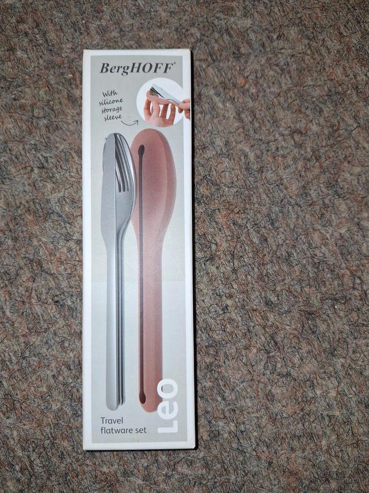 Leo Berghoff Travel Bestekset - Nieuw in verpakking!, Caravans en Kamperen, Kampeeraccessoires, Nieuw, Ophalen of Verzenden