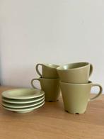 Vintage groen koffie servies Hema, Antiek en Kunst, Ophalen of Verzenden