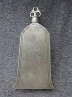 Klokvormige tinnen fles met schroefstop, Antiek en Kunst, Antiek | Tin, Ophalen of Verzenden
