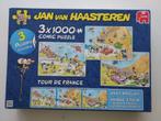 Jan van Haasteren Tour de France Drieluik 3x1000 stukjes, Ophalen of Verzenden, 500 t/m 1500 stukjes, Gebruikt, Legpuzzel