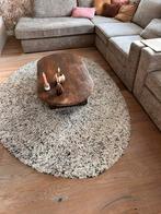 Salintafel mangohout, Huis en Inrichting, Tafels | Salontafels, Ophalen, 100 tot 150 cm, 50 tot 100 cm, Zo goed als nieuw