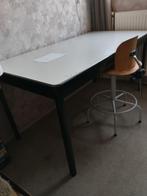 Bureau werktafel stalen frame oerdegelijk en stevig, Ophalen, Gebruikt