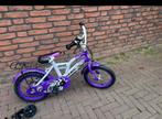 Fiets  14 inch met zijwielwn, Ophalen of Verzenden, Zo goed als nieuw, 14 inch of minder, Handrem