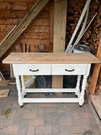 Oud sidetable, Huis en Inrichting, Tafels | Sidetables, Ophalen, 100 tot 150 cm, Zo goed als nieuw, Brocante