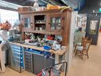 Eiken bovenkast ,antieke tafel , 2 klokken, Wandkapstok, Ophalen of Verzenden, Zo goed als nieuw, Minder dan 100 cm