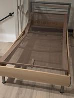 Alleen dit weekend 10 euro voor een auping spiral + bed., 90 cm, Eenpersoons, Bruin, Ophalen of Verzenden