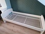 Eenpersoons wit bed met spiraalbodem 90x200, Ophalen, 90 cm, Eenpersoons, Wit
