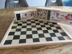 NIEUW houten Schaakbord stukken en Dambord Longfield Games, Ophalen of Verzenden, Nieuw