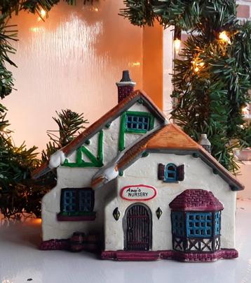 Lemax - vintage porseleinen kersthuisje Ann's nursery - kers beschikbaar voor biedingen