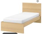 Malm bed, Huis en Inrichting, Slaapkamer | Bedden, Ophalen, Wit, Tweepersoons, 140 cm