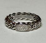 Buddha to Buddha ring 14 karaat witgoud met diamant! NIEUW!, Sieraden, Tassen en Uiterlijk, Ringen, Nieuw, Ophalen of Verzenden