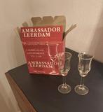 Ambassador vintage borrelglaasjes 6 stuks in doos, Verzamelen, Glas en Borrelglaasjes, Ophalen of Verzenden, Zo goed als nieuw