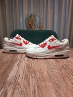 Nike Air Max 90 Premium Leather 'Hyper Red' Size 39, Wit, Nike, Ophalen of Verzenden, Sneakers of Gympen