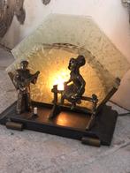 Antieke schemerlamp/pierrot lamp/frans, Ophalen of Verzenden