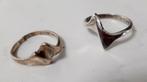 2 zilveren ringen 2x ring zilver 17mm, Ophalen of Verzenden, 17 tot 18, Dame, Zilver
