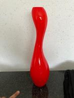 glazen vaas rood, 50 tot 75 cm, Ophalen of Verzenden, Rood, Glas