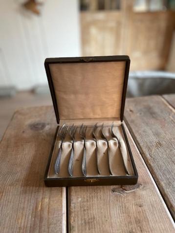 Vintage doos / set van 6 vorkjes. Keltum.     beschikbaar voor biedingen