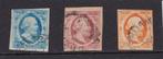 10.  1852  Koning Willem III,  nvph nrs. 1 - 3 ,  gebr., Verzenden, T/m 1940, Gestempeld