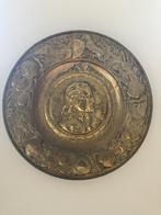 19e eeuw heel groot koperen wandbord ca 50 cm! 85 euro, Antiek en Kunst, Antiek | Koper en Brons, Ophalen of Verzenden