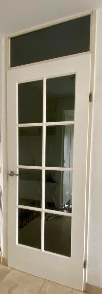 Java opdekdeur, Doe-het-zelf en Verbouw, Deuren en Horren, Zo goed als nieuw, Binnendeur, 200 tot 215 cm, 80 tot 100 cm, Glas