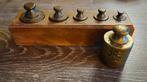 Antieke Gewichten Set in Houten Doos, Ophalen of Verzenden