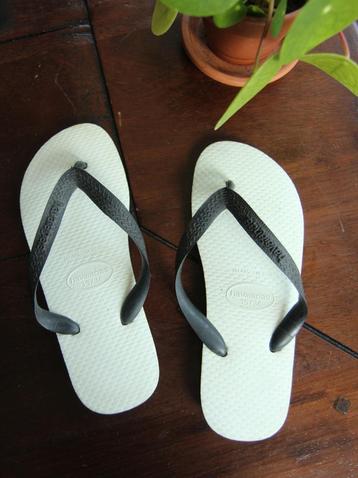 Havaianas slippers 36 zwart wit retro havaiana's flip flops beschikbaar voor biedingen