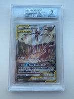 Espeon & Deoxys GX Tag Team SM240 Black Star Promo BGS 9, Ophalen of Verzenden, Nieuw, Losse kaart