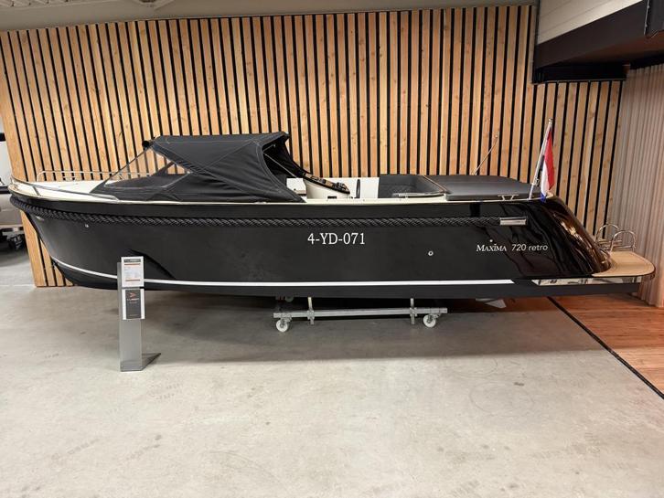 NwStaat MAXIMA 720 RETRO '80PK HONDA' BOEGSCHROEF! KOELKAST!, Watersport en Boten, Sloepen, Zo goed als nieuw, 6 meter of meer