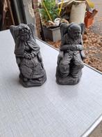 2 beeldjes , opa en oma  (boekensteun), Verzamelen, Beelden en Beeldjes, Ophalen of Verzenden, Zo goed als nieuw, Mens