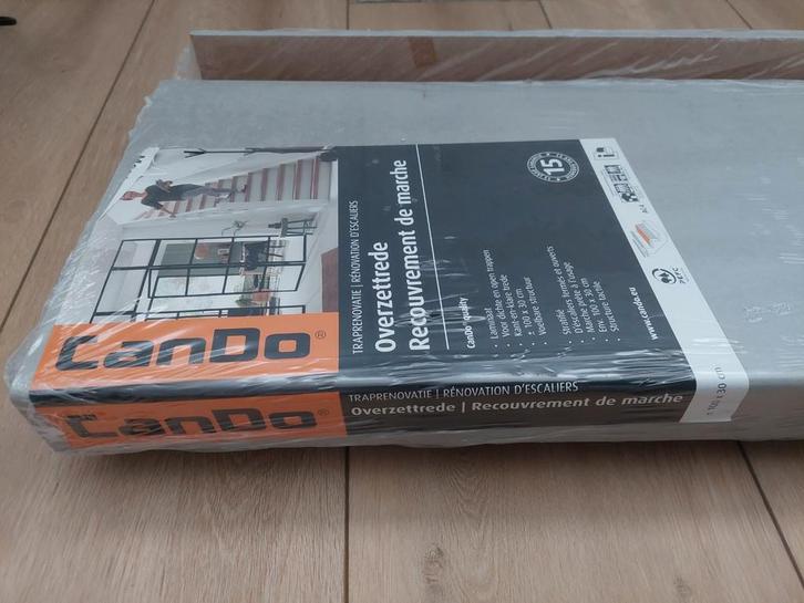 CanDo Overzettreden Beton Lichtgrijs - 7 stuks, Doe-het-zelf en Verbouw, Vloerdelen en Plavuizen, Nieuw, Laminaat, 50 tot 150 cm