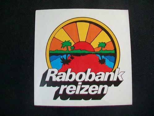 Vintage oude sticker Rabobank reizen, Verzamelen, Stickers, Nieuw, Ophalen of Verzenden