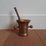 Antieke bronzen vijzel met stamper., Antiek en Kunst, Antiek | Koper en Brons, Ophalen of Verzenden, Brons