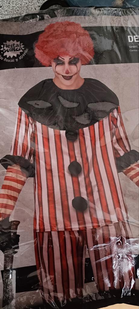 Kei gave HORROR Clown  halloween kostuum pakje maar XL, Kleding | Heren, Carnavalskleding en Feestkleding, Zo goed als nieuw, Kleding