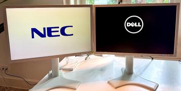 2x NEC MultiSync LCD2490WUXi2 Monitor beschikbaar voor biedingen