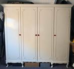 Antieke, Brocante kledingKast - Roomwit - Veel Ruimte!, Huis en Inrichting, Ophalen, Gebruikt, Landelijk, 200 cm of meer