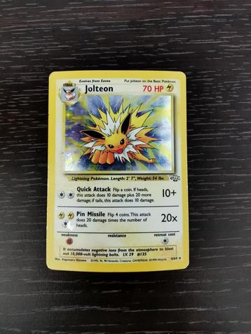 Jolteon 4/64 Jungle Pokemon kaart beschikbaar voor biedingen