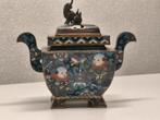 Antiek Chinees emaille wierrook brander, Antiek en Kunst, Ophalen of Verzenden
