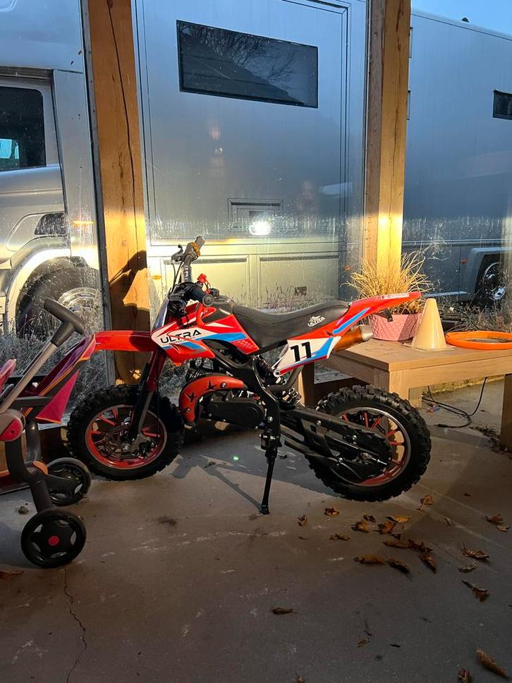 Stoere Kinder Crossmotor 5/8 jaar  - Perfect!, Fietsen en Brommers, Brommers | Crossbrommers, Gebruikt, Overige merken, Ophalen