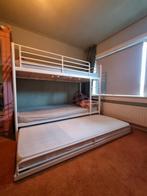 IKEA Stapelbed met uitschuifbaar bed - Wegens verhuizing!, Huis en Inrichting, Ophalen, 90 cm, Eenpersoons, Wit