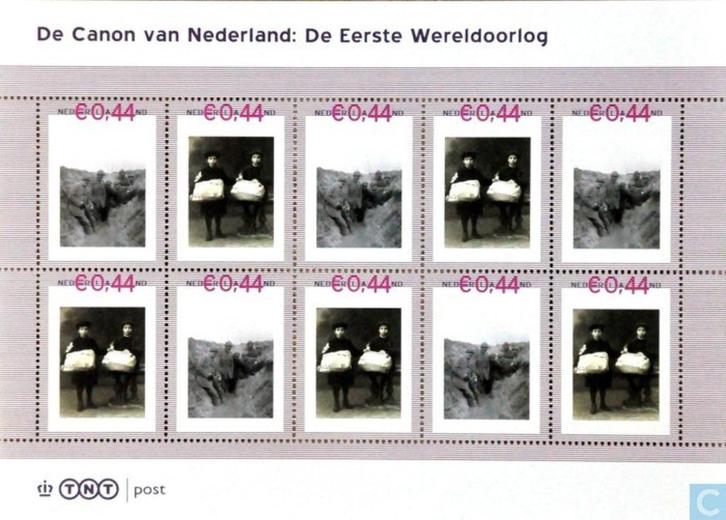 Canon van Nederland: De Eerste Wereldoorlog, Postzegels en Munten, Postzegels | Nederland, Postfris, Na 1940, Ophalen of Verzenden