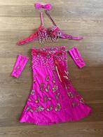 Originele professionele buikdans set, rood en fuchsia (M), Maat 38/40 (M), Ophalen of Verzenden, Zo goed als nieuw, Istanboel
