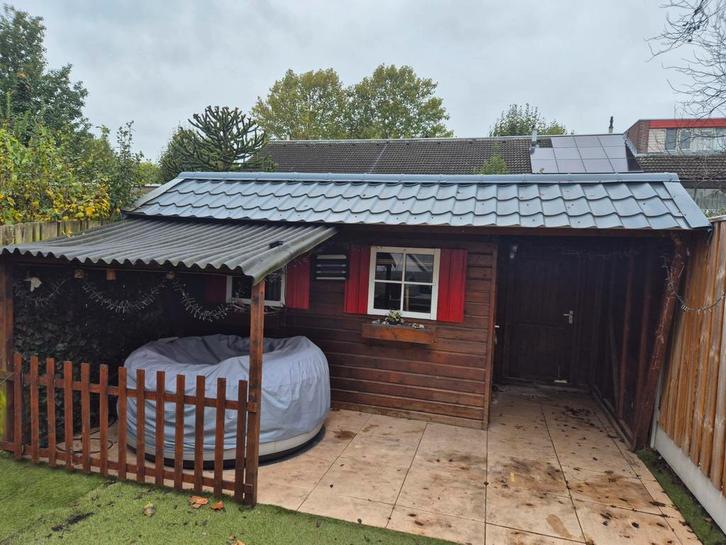 Tuinhuis met berging. Moet weg!, Tuin en Terras, Tuinhuizen, Gebruikt, Ophalen