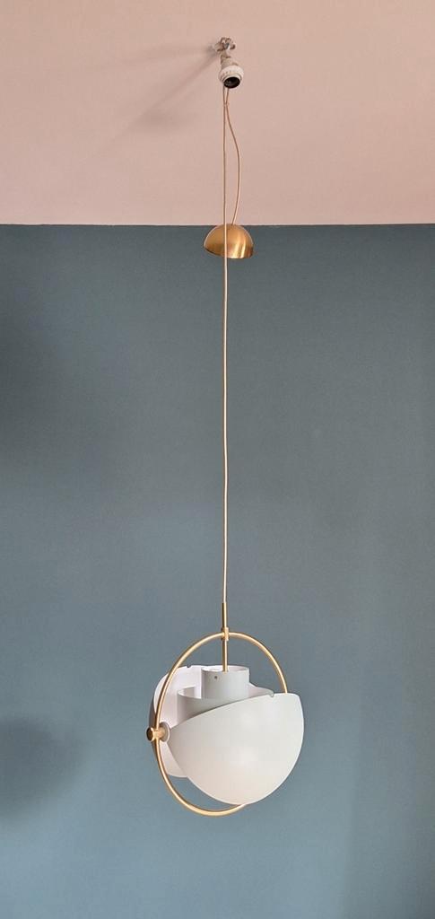 Gubi Multi-Light pedant Large messing / sea grey hanglamp, Huis en Inrichting, Lampen | Hanglampen, Zo goed als nieuw, Minder dan 50 cm