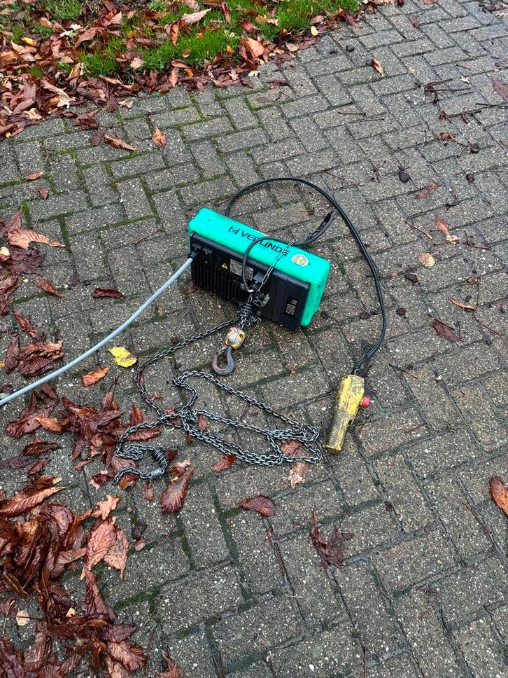 Verlinde VL5 elektrische kettingtakel te koop!, Doe-het-zelf en Verbouw, Lieren en Takels, Zo goed als nieuw, Ophalen