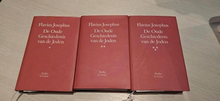 Flavius Jospehus - De oude Geschiedenis van de Joden 3 delen, Boeken, Godsdienst en Theologie, Zo goed als nieuw, Christendom | Katholiek