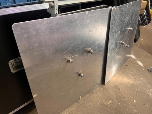 2x Truss Baseplate aluminium 90x90cm + transport hoezen, Muziek en Instrumenten, Licht en Laser, Gebruikt, Overige typen, Ophalen