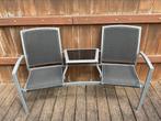 Duo-sit tuinbankje, Tuin en Terras, Tuinbanken, Ophalen, Gebruikt, Aluminium