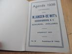 agenda 1938  Jansen - de Wit, Ophalen of Verzenden, Zo goed als nieuw