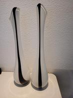 2 prachtige vazen hoog 65 cm., Overige kleuren, 50 tot 75 cm, Ophalen of Verzenden, Glas